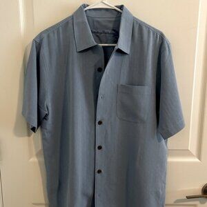 Men's Blue Short Sleeve Shirt
